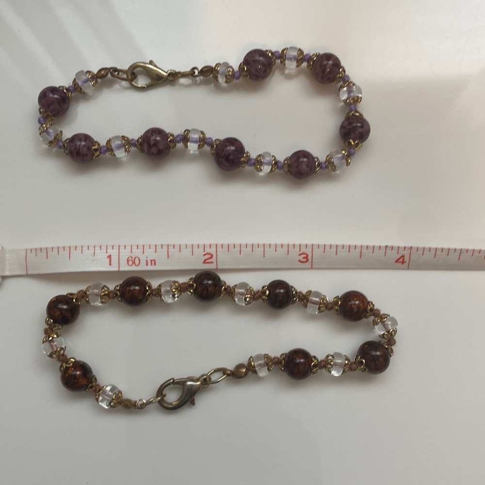 Venetian Glass Bread Bracelets